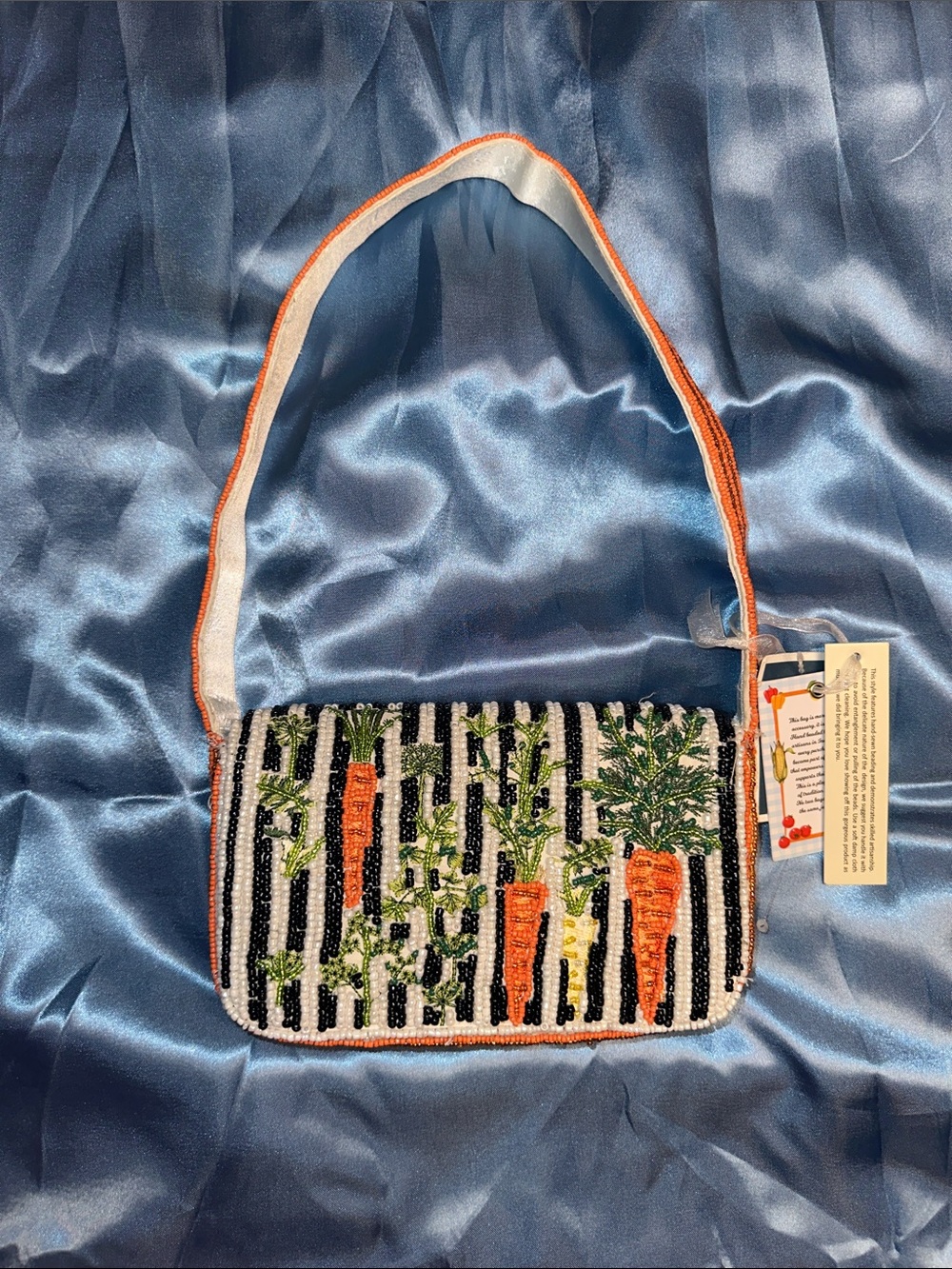Beaded Carrot Clutch